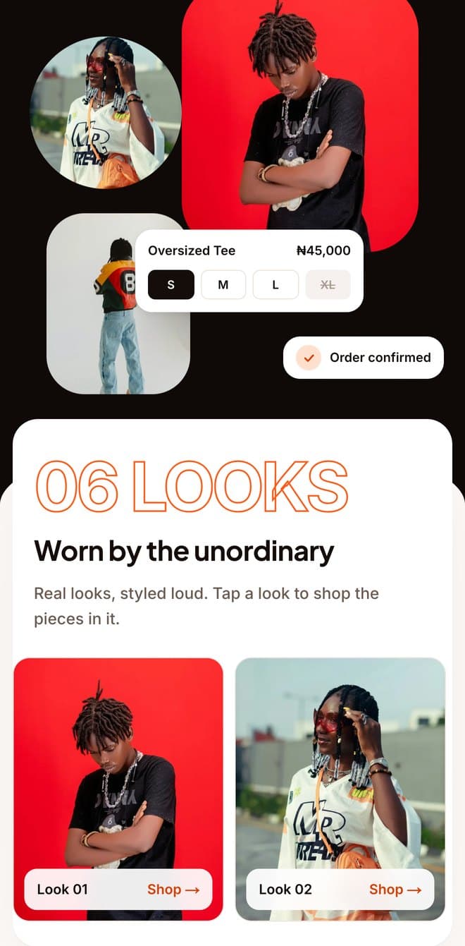 OT Collectives homepage on a phone